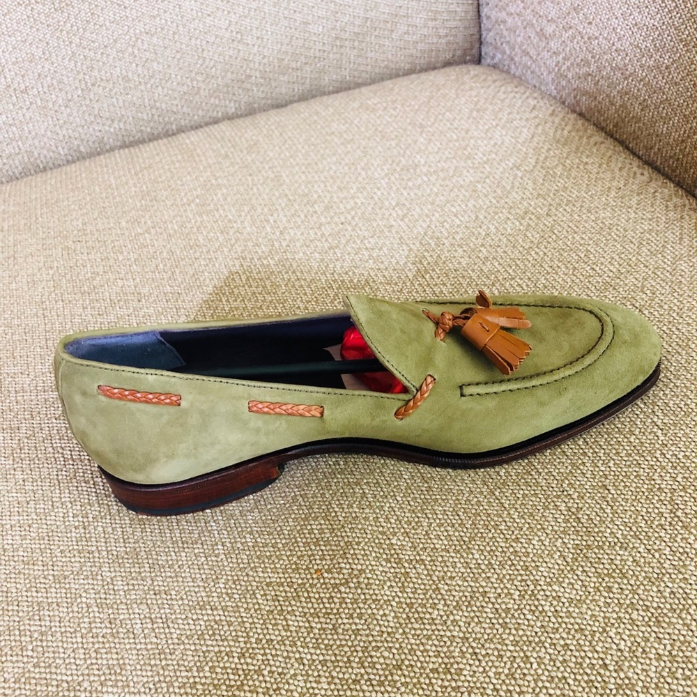 Carmina loafer suede size 7.5 UK